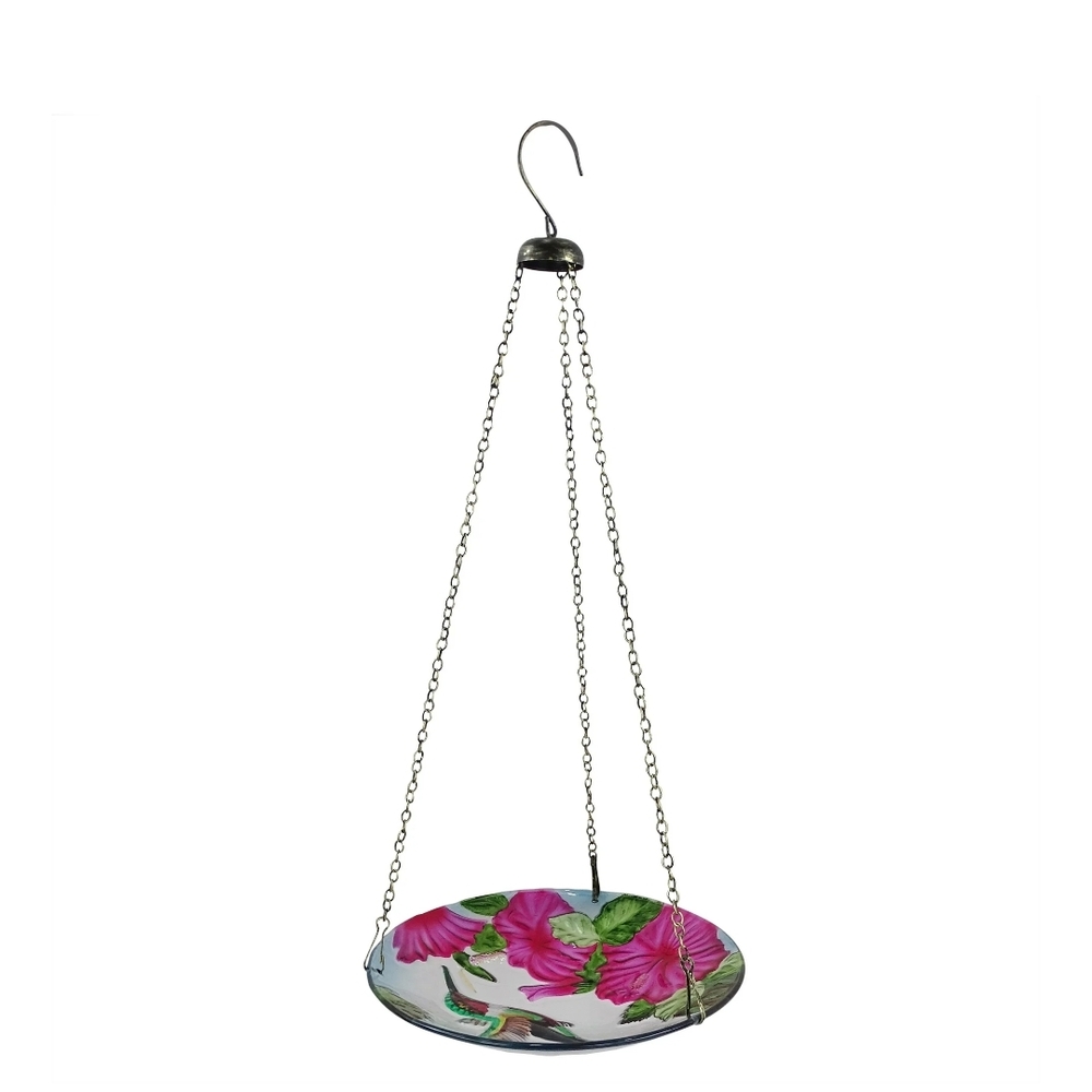 Floral Hanging Bird Feeder